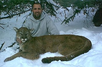Photo of Bryce Johnson's Alberta Trophy cougar 