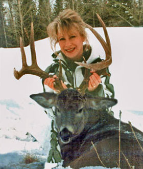 Photo of Tracy Burton with Big Mountain Whitetail